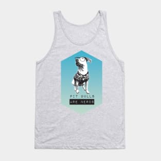 Pit bulls are Nerds! Tank Top